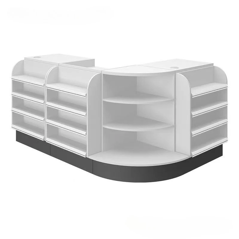 

Checkout page Supermarket convenience store, small corner, simple modern bar cabinet
