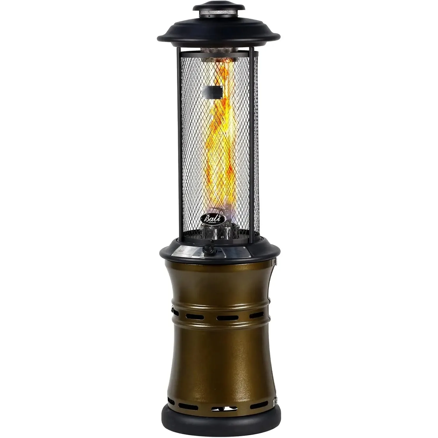 

Propane Patio Heater Gas Patio Heater Floor Standing Outdoor Heater Commercial Patio Round Dancing Flame Wheels Glass