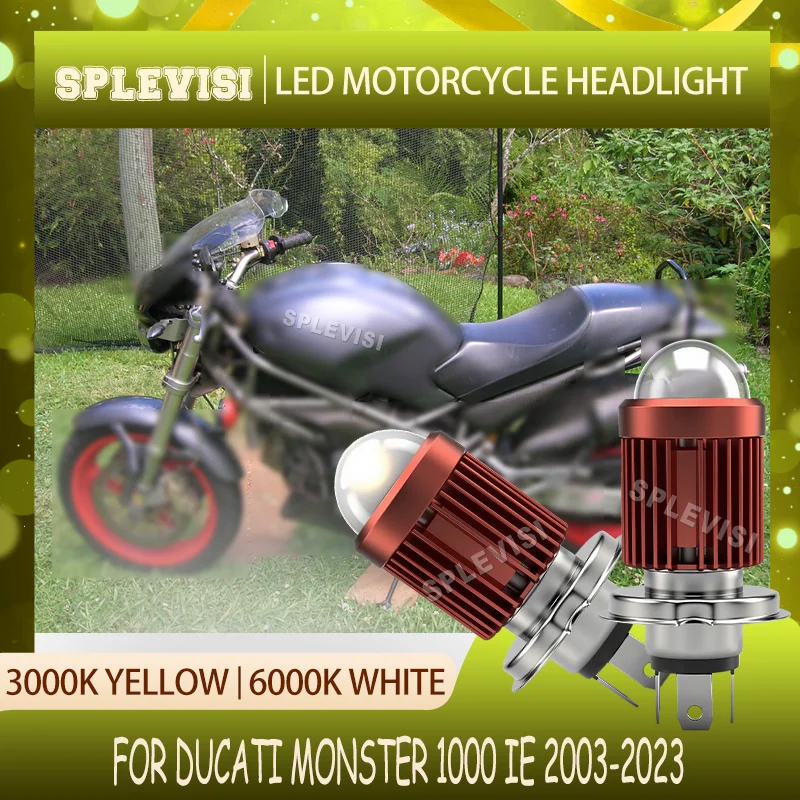 

Choose Your Light: 3000K Yellow 6000K White LED for Ducati Monster 1000 ie 2003 2004 2005 2006 2007 2008 2009 2010 2011-2023