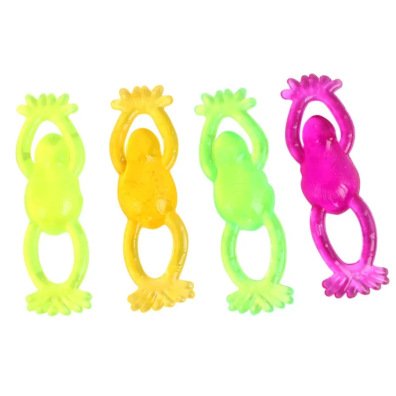 15Pcs Funny Frog Catapult Launcher Slingshot Finger Sticky Toys for Kids Adult Birthday Party Favors Goodie Bag Pinata Fillers