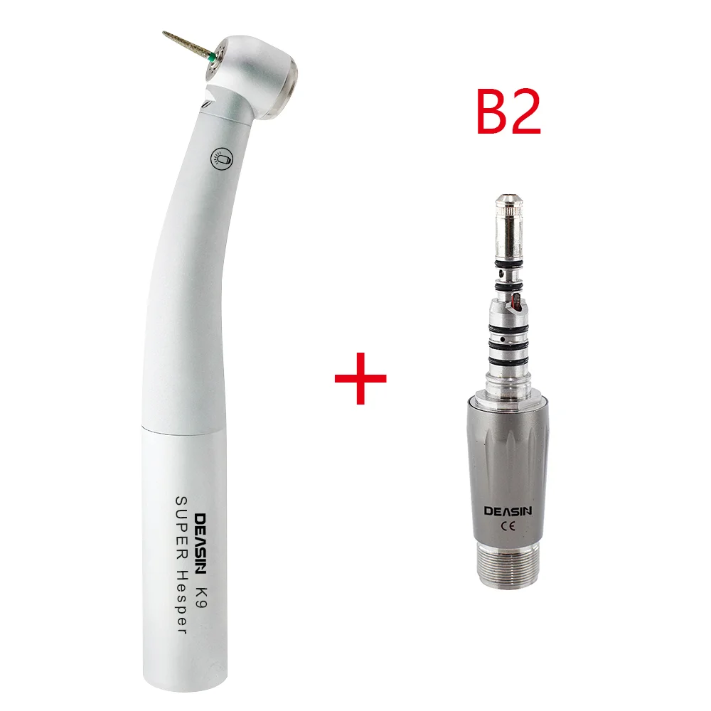 Tandheelkundige KV 9000 Type Tandheelkundige Hoge Snelheid Glasvezel LED Turbine Handstuk Voor KAVO Koppeling 2/4/6 gat Connector Tandheelkundige Gereedschappen
