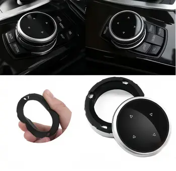 適用於BMW 1 2 3 4 5 6 7 系列 X1 X5 X6 F20 F30 F10 F07 E60 E90 E70 iDrive 車載多媒體大旋鈕蓋按鈕裝飾控制 10 最佳銷售 BMWF30內裝 - №5
