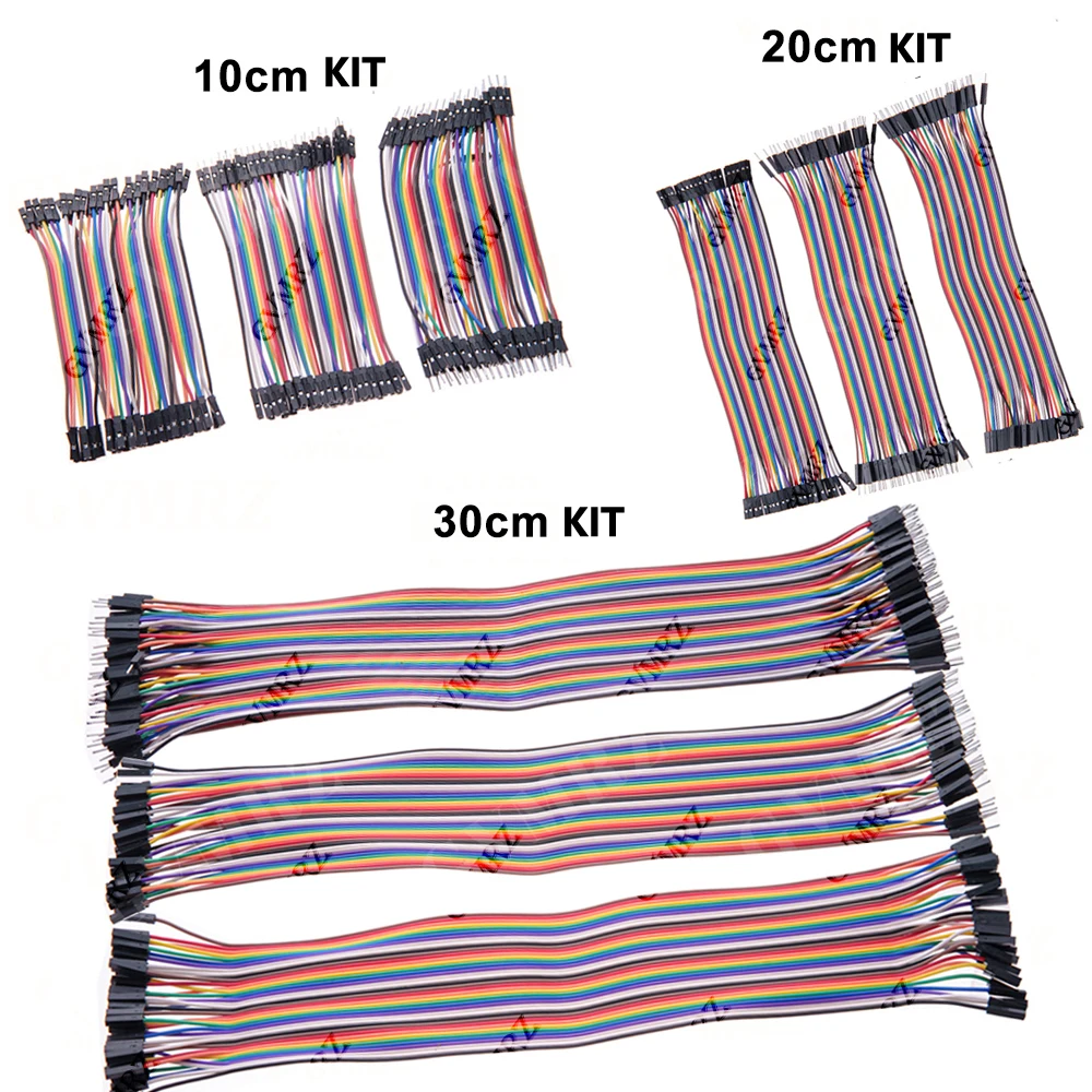 Dupont Line 10CM 30CM 40Pin Male to Male + Male to Female and Female to Female Jumper Wire Dupont Cable DIY KIT 20CM Component