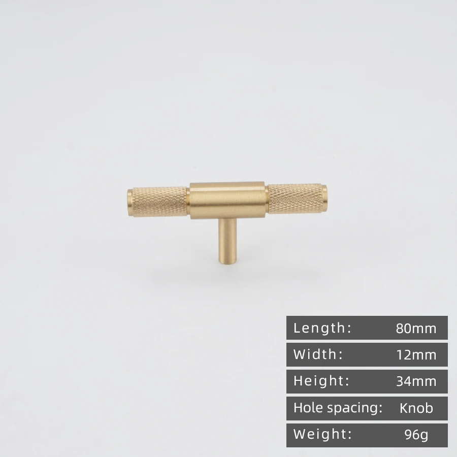 KEDLO Massief messing knoopgreep 500mm lange handgreep keukenkast Europese stijl licht luxe geborsteld messing gouden handgreep - afbeelding 1