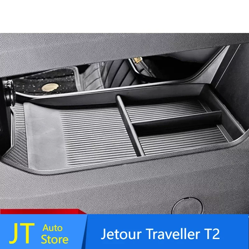 

For Car Central Control Lower Storage Box Central Armrest Center Console Cup Holder Organizer For cherryJetour Traveller T2