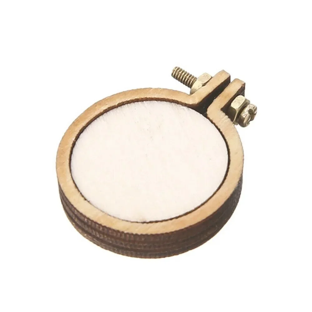 10pcs/set Mini Embroidery Hoop Ring Wooden Cross Stitch Frame For Hand Crafts Embroidery Circle Sewing Kit