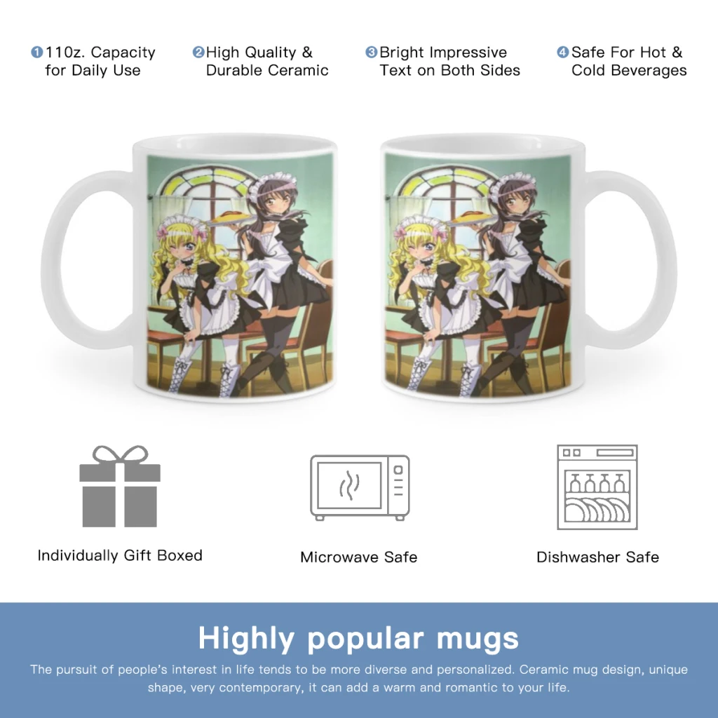 

Japanese Anime Maid Sama Free shipping Coffee Cups Ceramic cups creative cups and cute mugs Personalized Gift Cup For Tea