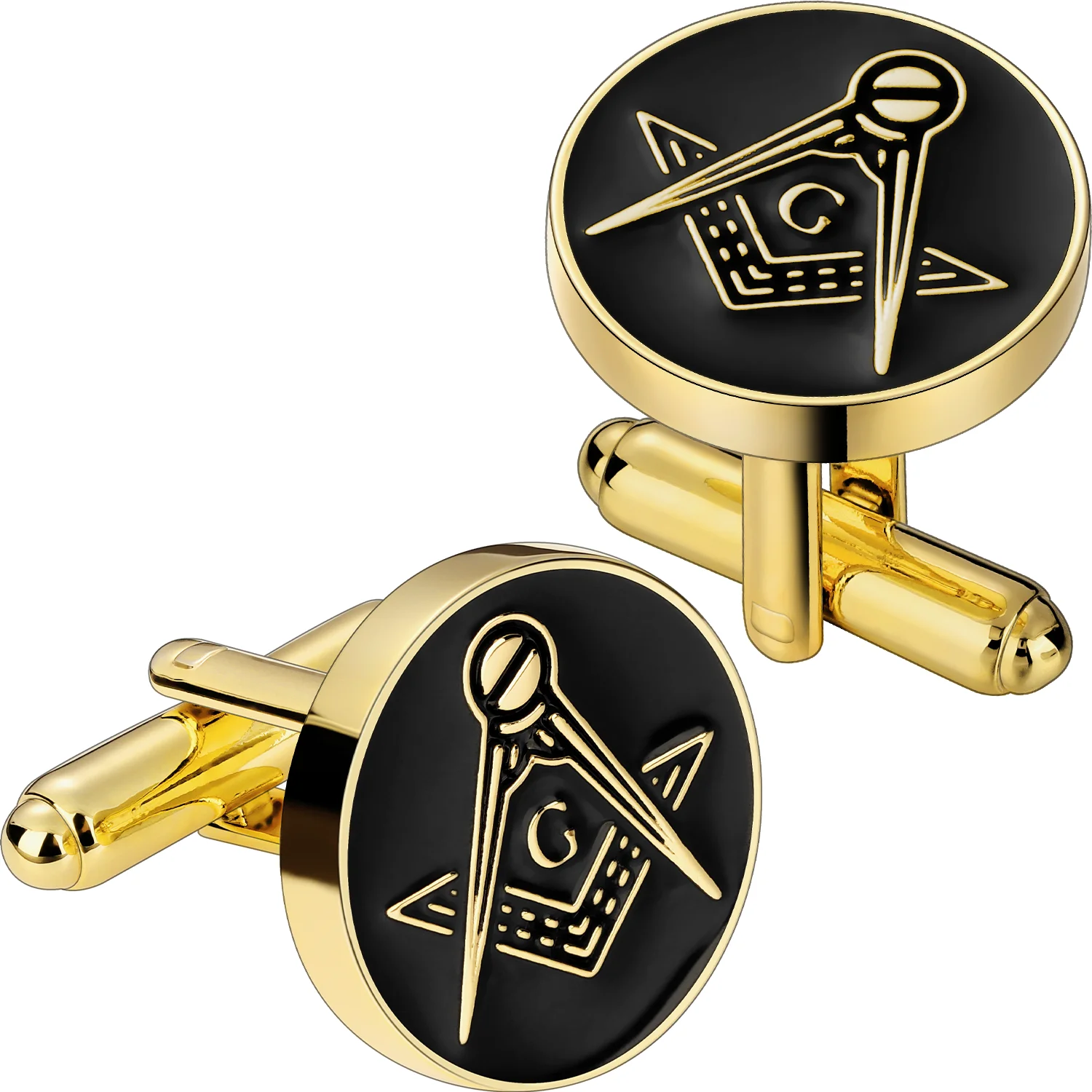 

Freemason Masonic Enamel Cufflinks for men ,Gift Box Packed, Mens Jewelry or Accessories,Masonic Gifts for Men