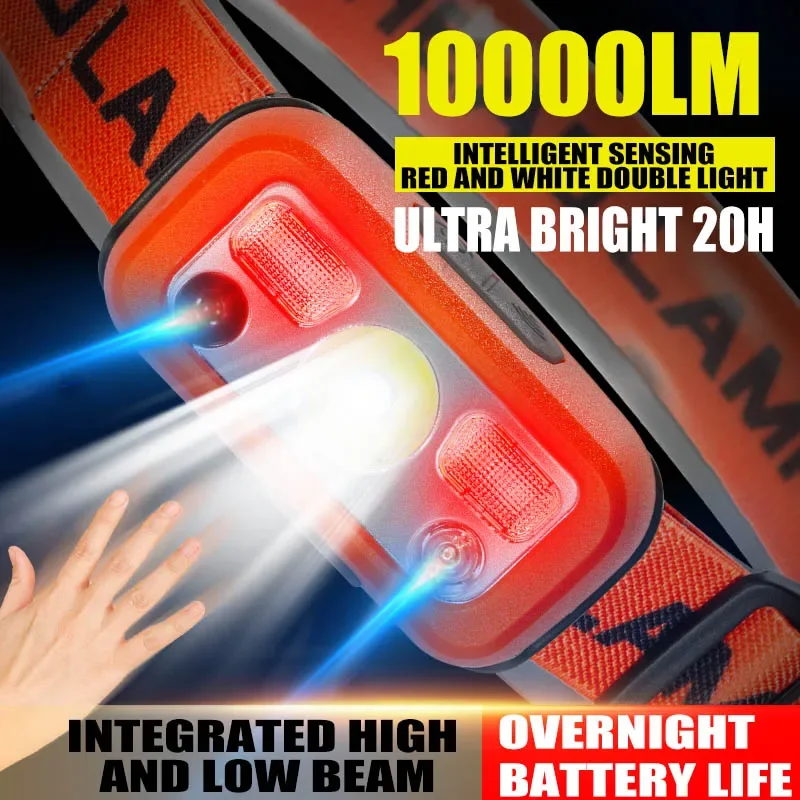 C5 Strong Light edc LED Headlamp Mini Night Fishing Powerful Torch Head Lamp Light Outdoor Waterproof Camping Portable Headlamps
