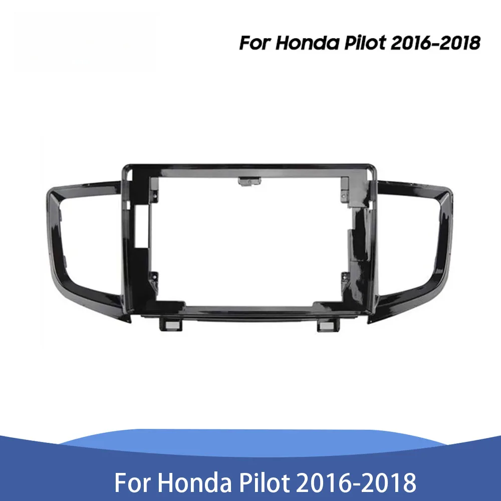10 Polegada rádio fáscia apto para honda piloto 2016-2018 estéreo dvd player instalar painel de áudio quadro capa