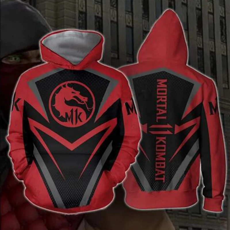 Mortal Kombat 11 3D Print Hoodies Men Women Oversized Hoodie Pullovers Hooded Sweatshirts Tracksuit Coats Kids /Men's Clothing ﻿