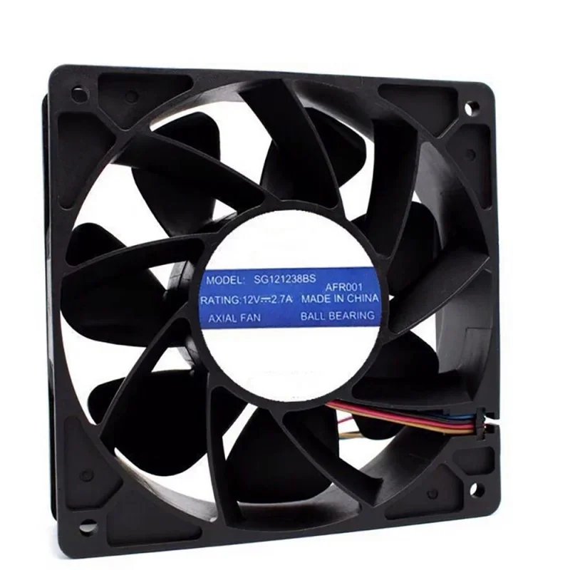 NEW for SG121238BS DC 12V 2.1A 6200RPM S7 S9 T9 L3 BTC ETH Mining Double ball bearingg Fan violence Fan 120*120*38mm