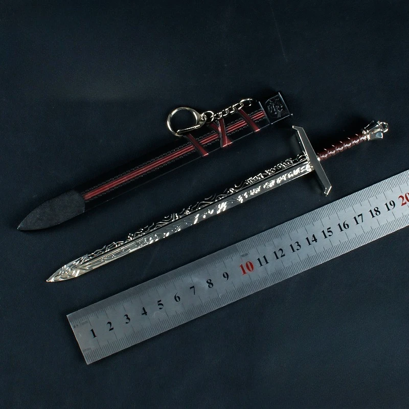 22 CM Gadżety do gier Miecz Zwycięstwa Model Broni Kolekcjonerskie Ozdoby na Biurko Kreatywne Prezenty Urodzinowe dla Przyjaciół Zabawka dla Chłopca