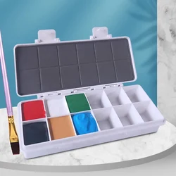 Sealed Moisturizing Paint Box 12/24/18/36 Grid Oil Pigment Organizer Watercolor Palette Acrylic Paints Storage Art Supplies