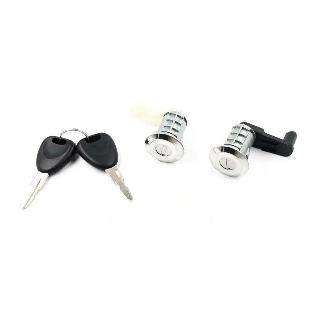 Car Door Lock Barrel Cylinder with 2 Key for Renault Megane Scenic Clio Master Left+Right 7701468981 7701468982