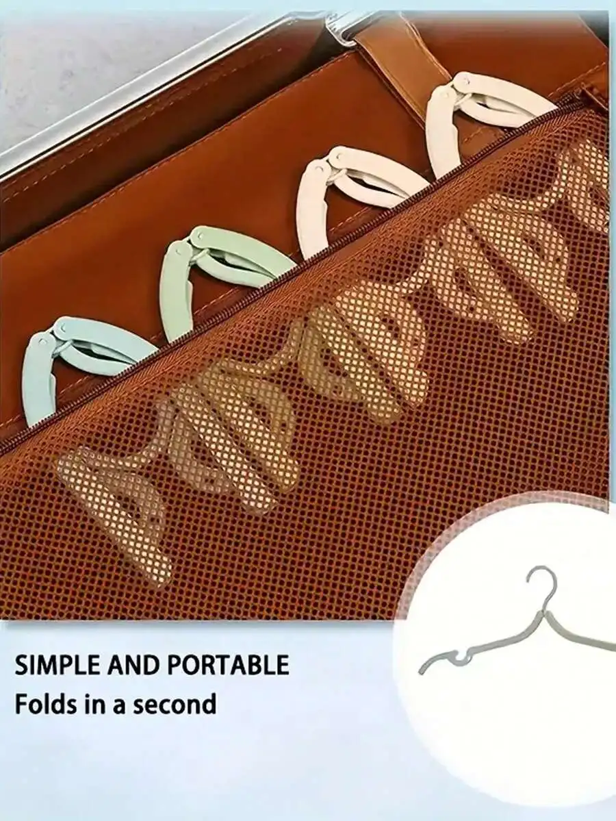 

Portable Foldable Travel Clothes Hanger Plastic Multi-Color Space Saving For Luggage Closet Organization