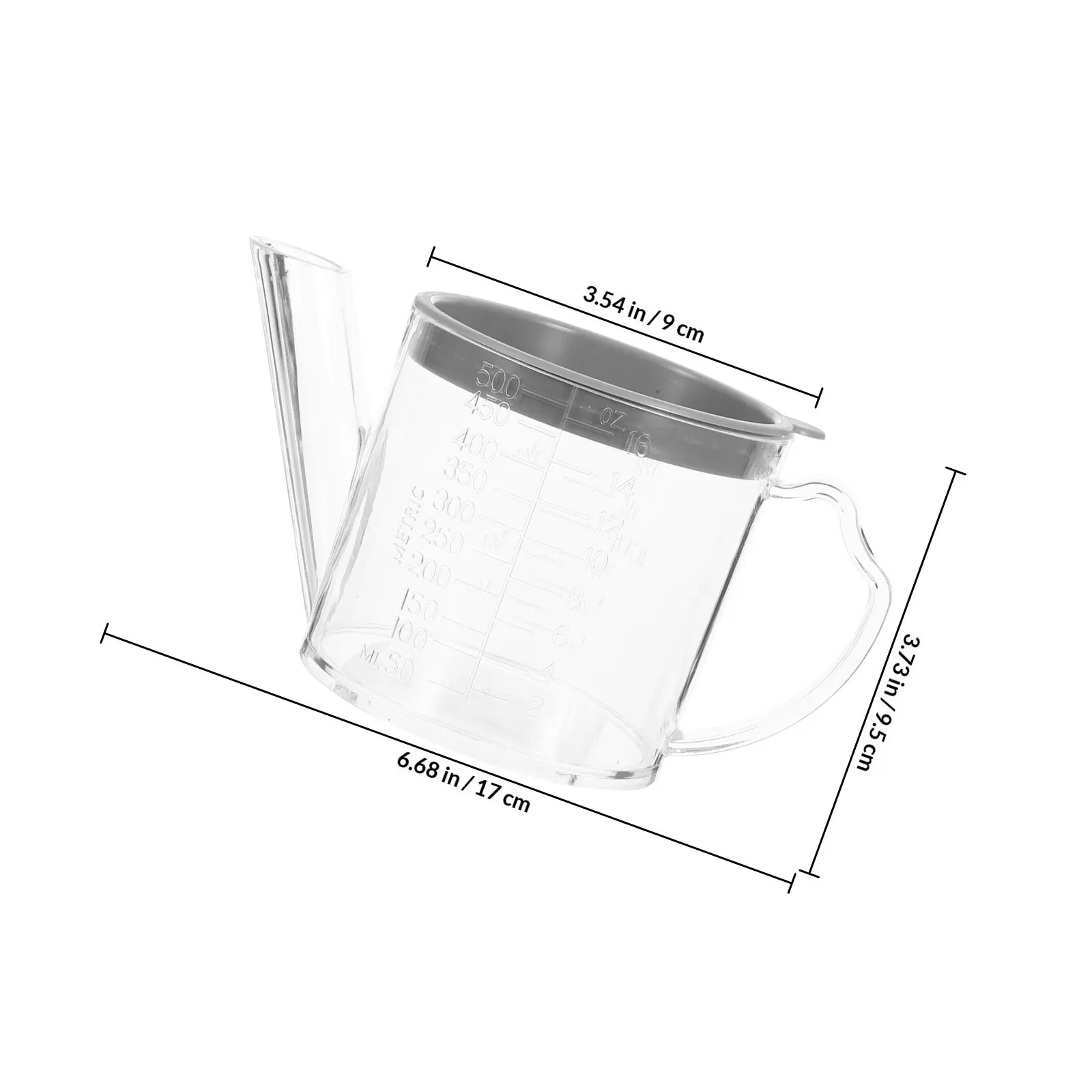 Clear See-Through Fat Separator with Built-in Strainer Oil Storage Container for Cooking Oil Filtration Grease Holder Kitchen