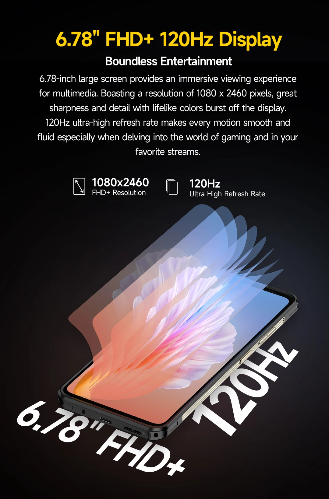 Ulefone Armor 25T Pro 5G Rugged Phone 33W 50MP+64MP NFC Waterproof Smartphone Android 14 ROM 256GB