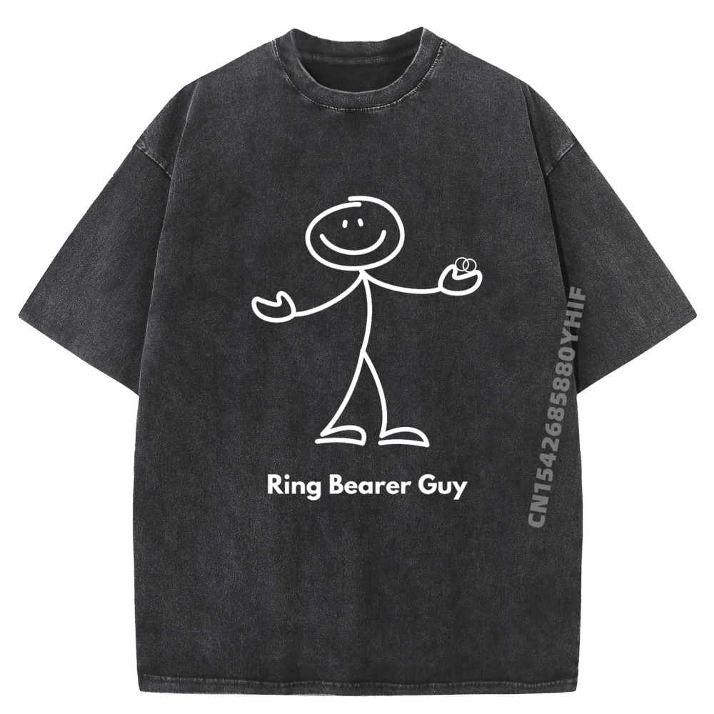 

Ring Bearer Guy Ring Security Tees Скидка Винтажная футболка Мужская одежда Дизайнерская стираная рубашка Роскошная одежда