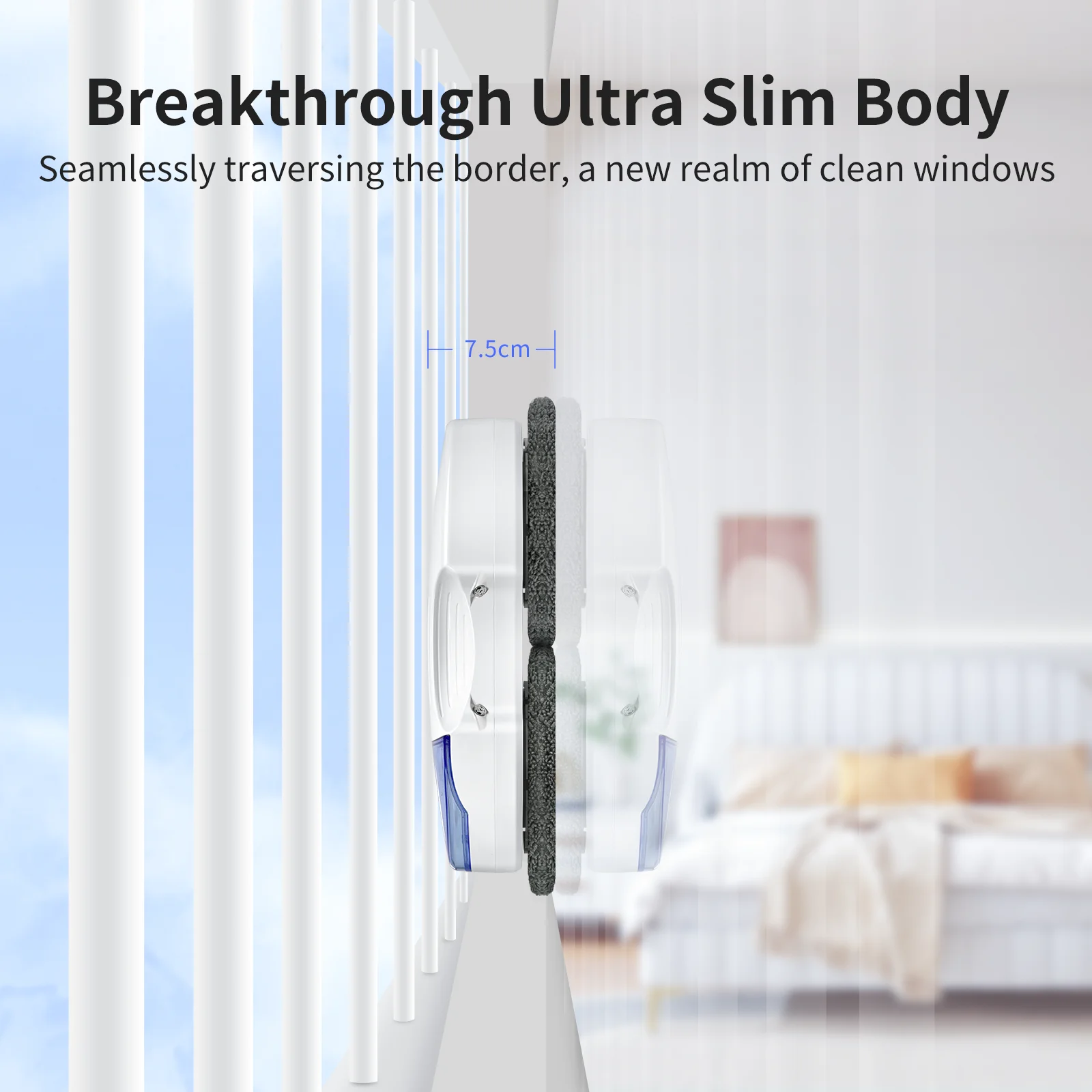 Robot aspirador de ventana eléctrico inteligente para interiores y exteriores, lavadora rociadora de agua de alta eficiencia, Robot de limpieza de vidrio al por mayor