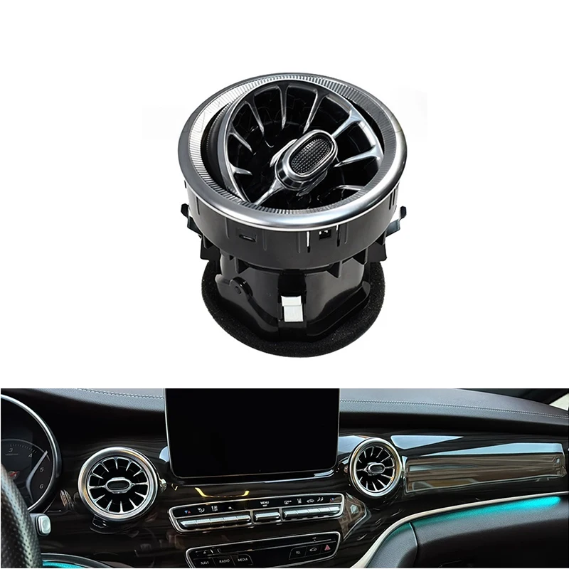 

For Mercedes-Benz V-Class W447 Vito V250 V260 Front Dashboard A/C Turbo Air Vent Outlet Replacement Interior AC Louvers