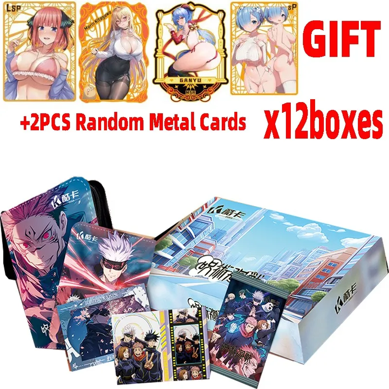 Newest Jujutsu Kaisen  Cards Jjk Global Trading Collection Card Booster Box Japanese Anime Gojo Nanami Acg Tcg Hobbies Gift