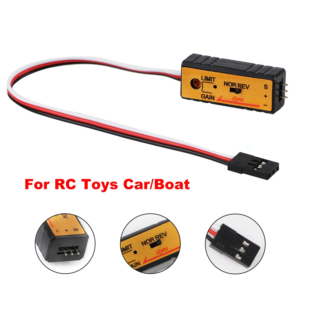 For RC Toys Car/Boat Apply to Receiver 4.8V-6V 10mA Mini Gyro Module 2- Axes Gyroscope Drift Drive for RC Remote Controller