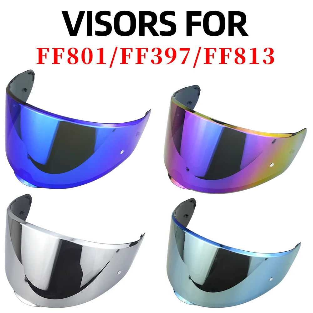 

VISORS FOR 801 Helmet Accessories Replacement Windshield Electroplated Lens, HD Vision Quality Assurance