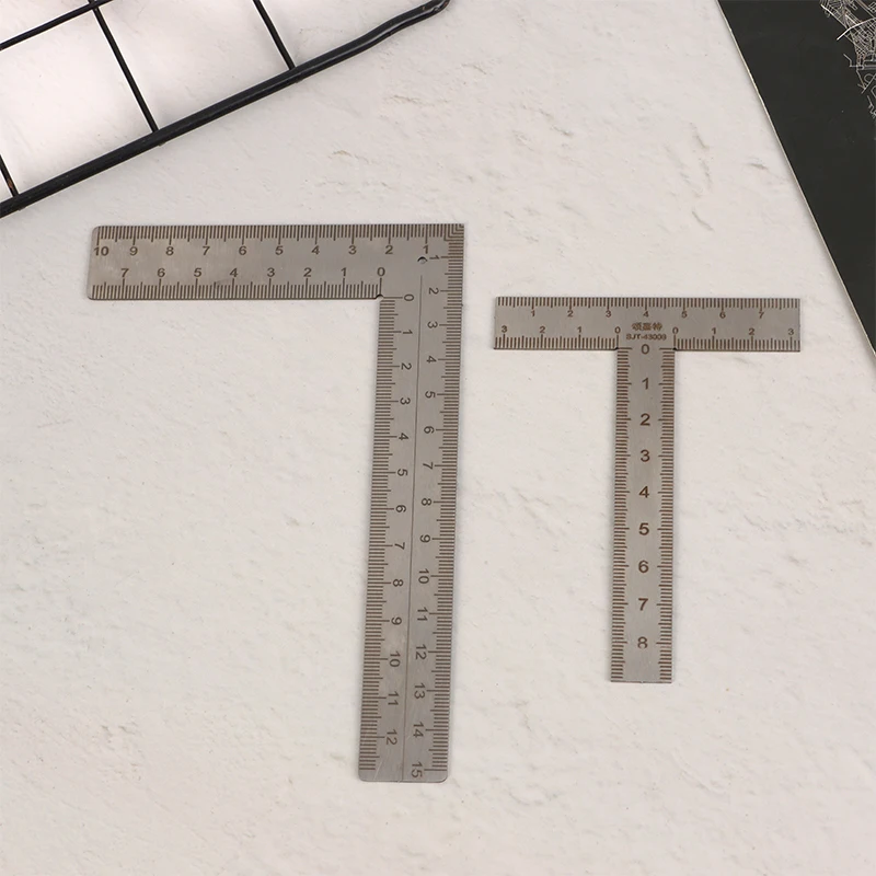 Mini T/L Square Ruler Measuring Layout Tool Stainless Steel Right Angle Ruler 90 Turning Ruler Precision Building Framing Gauge view 2
