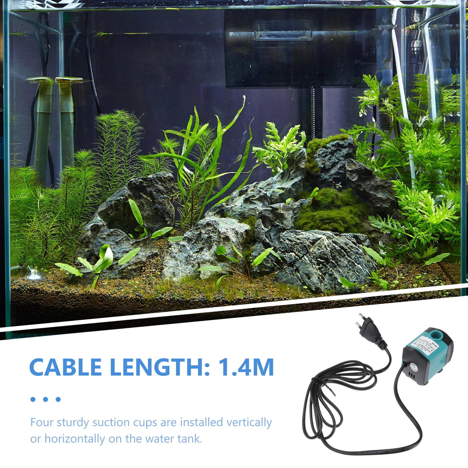 

Small Submersible For Aquarium Pond Water Circulation Energy Efficient Portable Adjustable Flow Eu Plug Fish Pond Pump Fountain