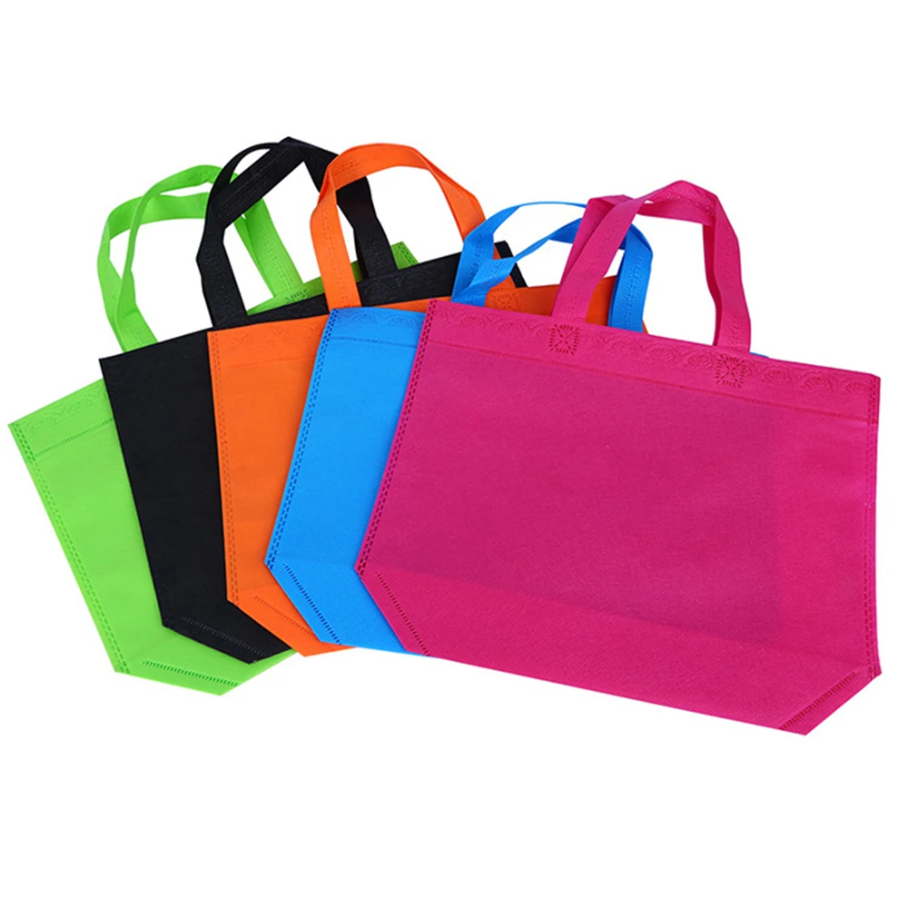 Saco não tecido para compras, Eco Promocional Retângulo Bag, Sacolas, Custom Make Impresso Logotipo, 20 PCs