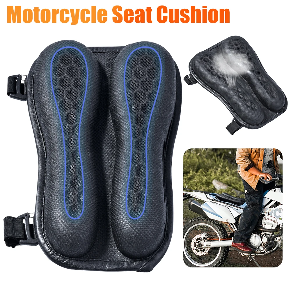 Motorcycle Seat Cushion Soft 3D Breathable Honeycomb Anti-slip Motorcycle Gel Seat Cushion Pressure Relief Memory Air Pad Cover