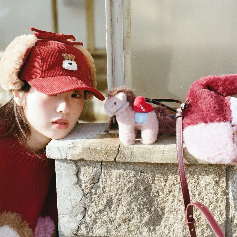 

Plush Material Lucky Year Horse Plush Bag Charm Stuffed Design Meaningful Design Prosperity Horse Plush Charm Cute Soft