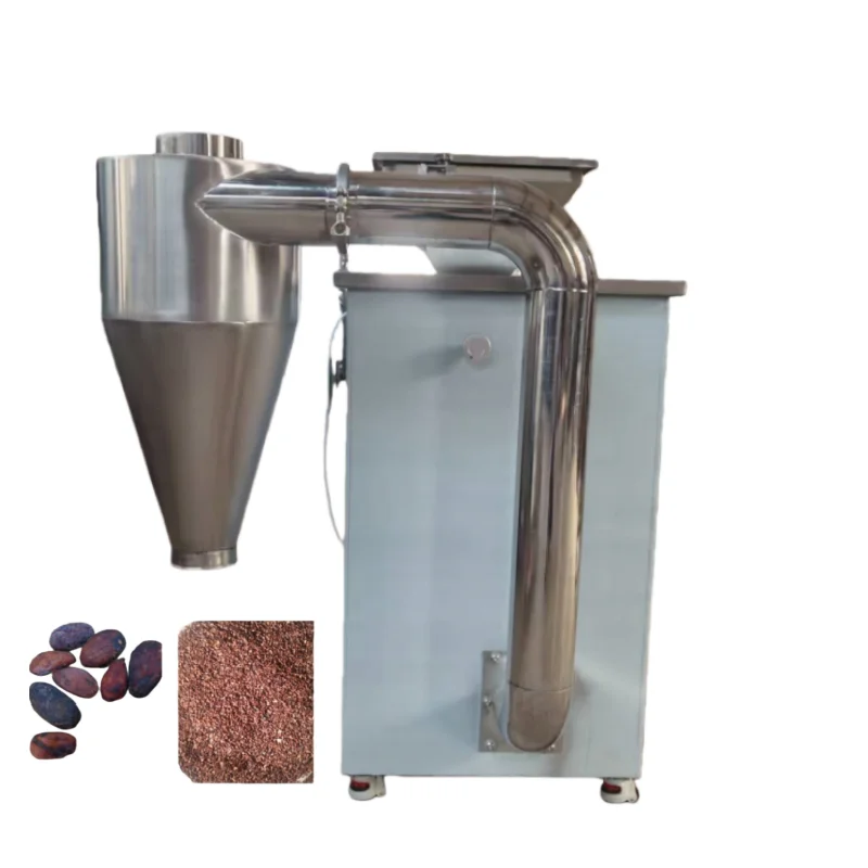 Mini Cocoa Bean Skin Removing Peeler Machine Small Cocoa Bean Peeling Machine Cocoa Bean Sheller Huller 50kg/h