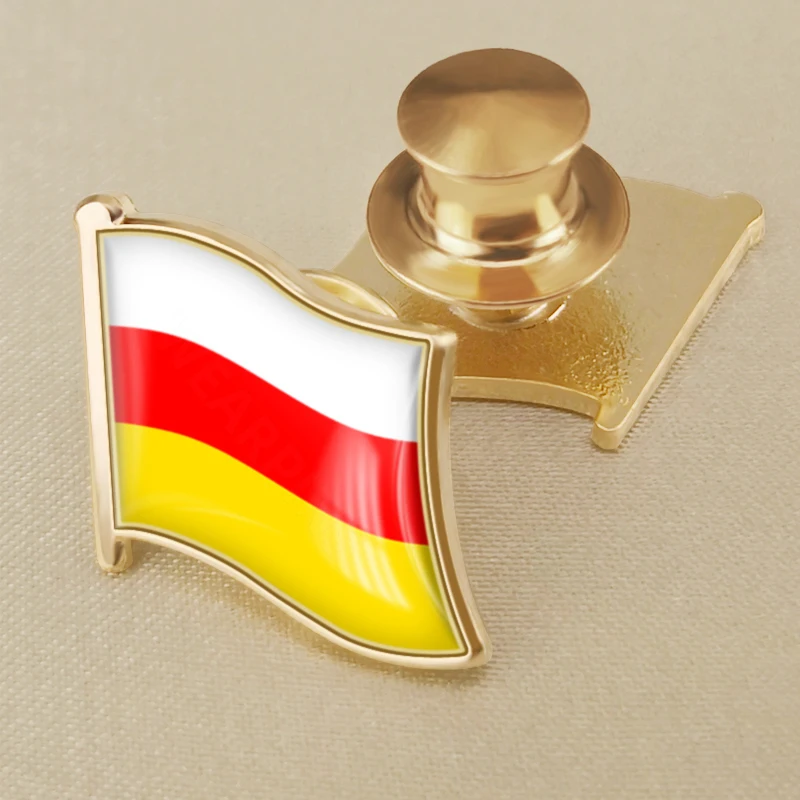 Coat of Arms of South Ossetia of Russian Federation Flag Lapel Pins Broochs Badges