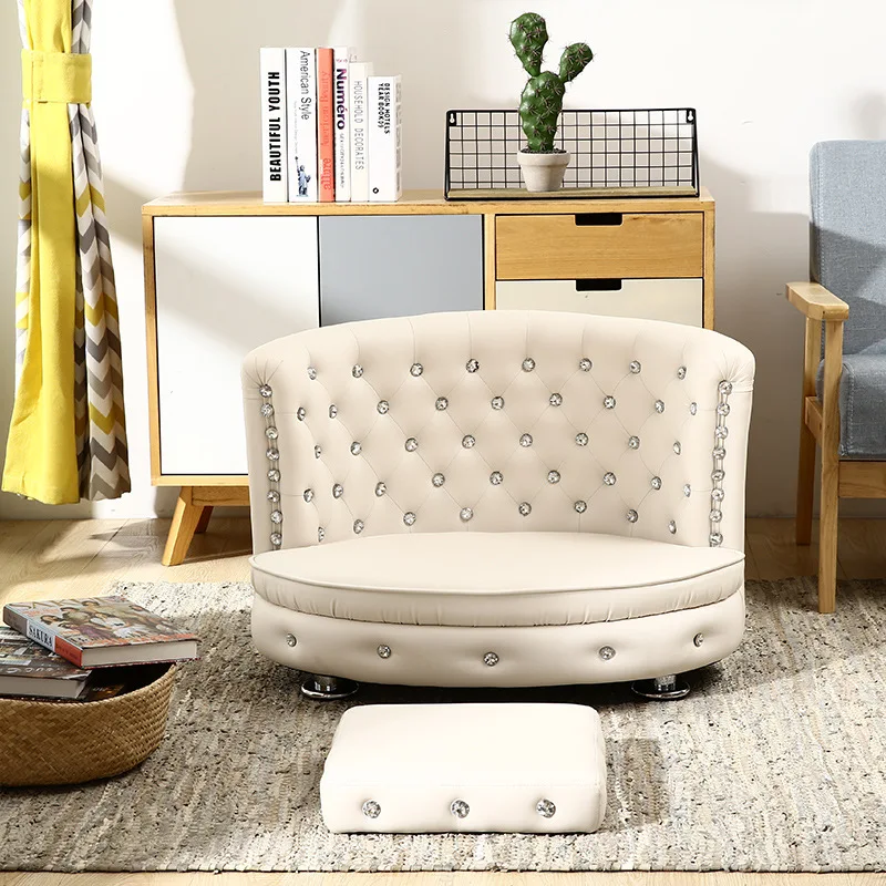 

Роскошный европейский высококачественный диван-кровать для домашних животных, инкрустированный бриллиантами