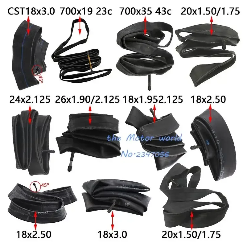 18x3.0  18x1.95/2.125  24x2.125 Inner Tube 18x3.00  Camera 18 Inch  Tire for Electric Vehicle Accessories