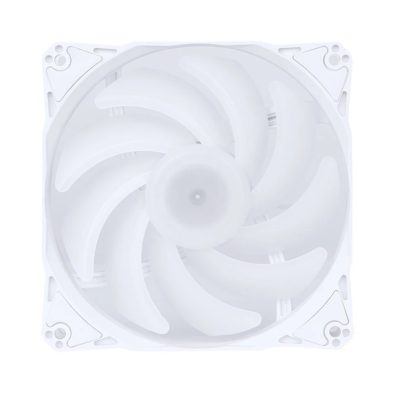 SAMA-ventilador de refrigeración con carcasa blanca para ordenador, accesorios de refrigeración de 47.24CFM, 5V, 3 pines, A-RGB, 120mm, para Gaming, radiador, 1200RMP