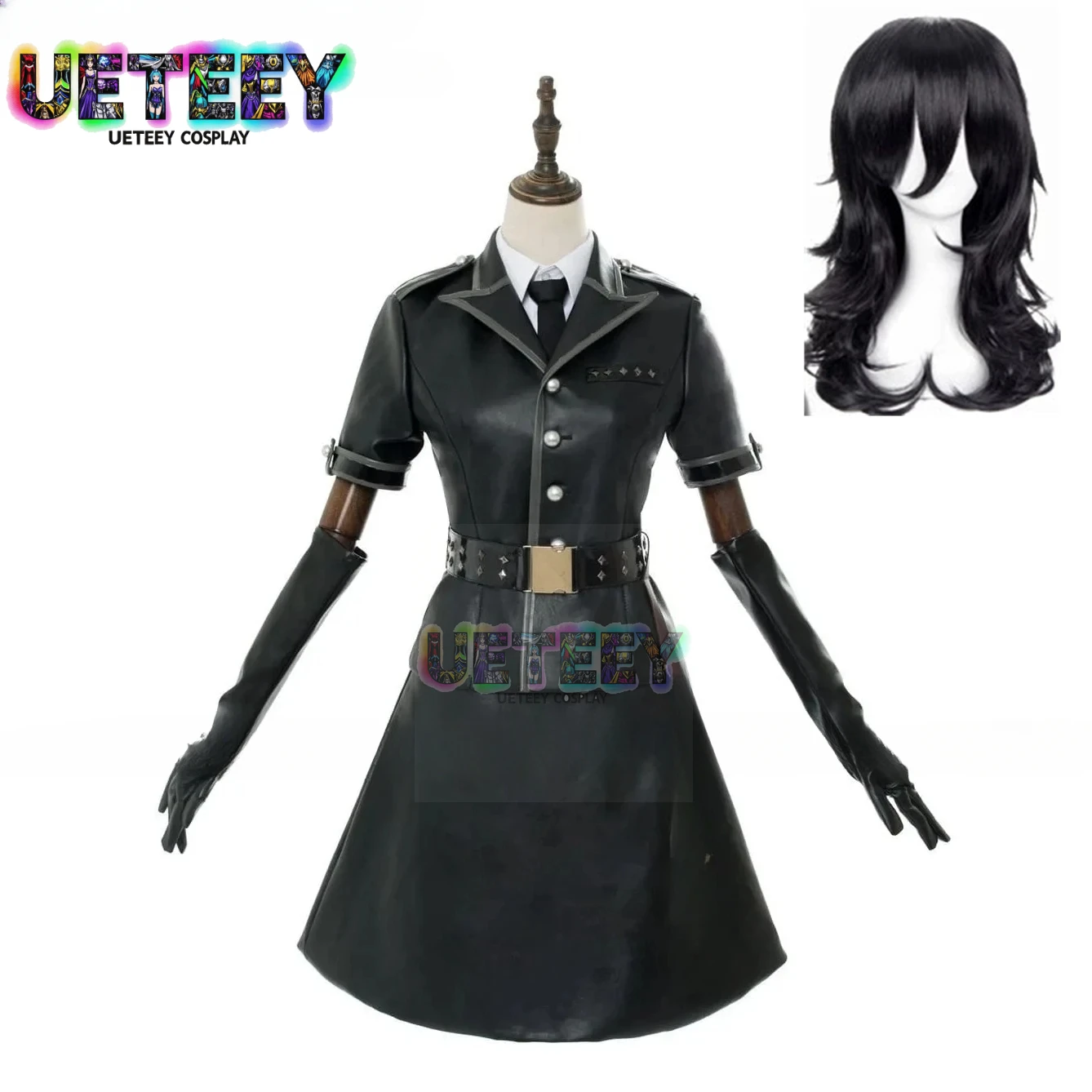 

UETEEY Game Dancing Star Night Joker Protagonist Akira Kurusu Cosplay Costume Wig Dress Adult Halloween