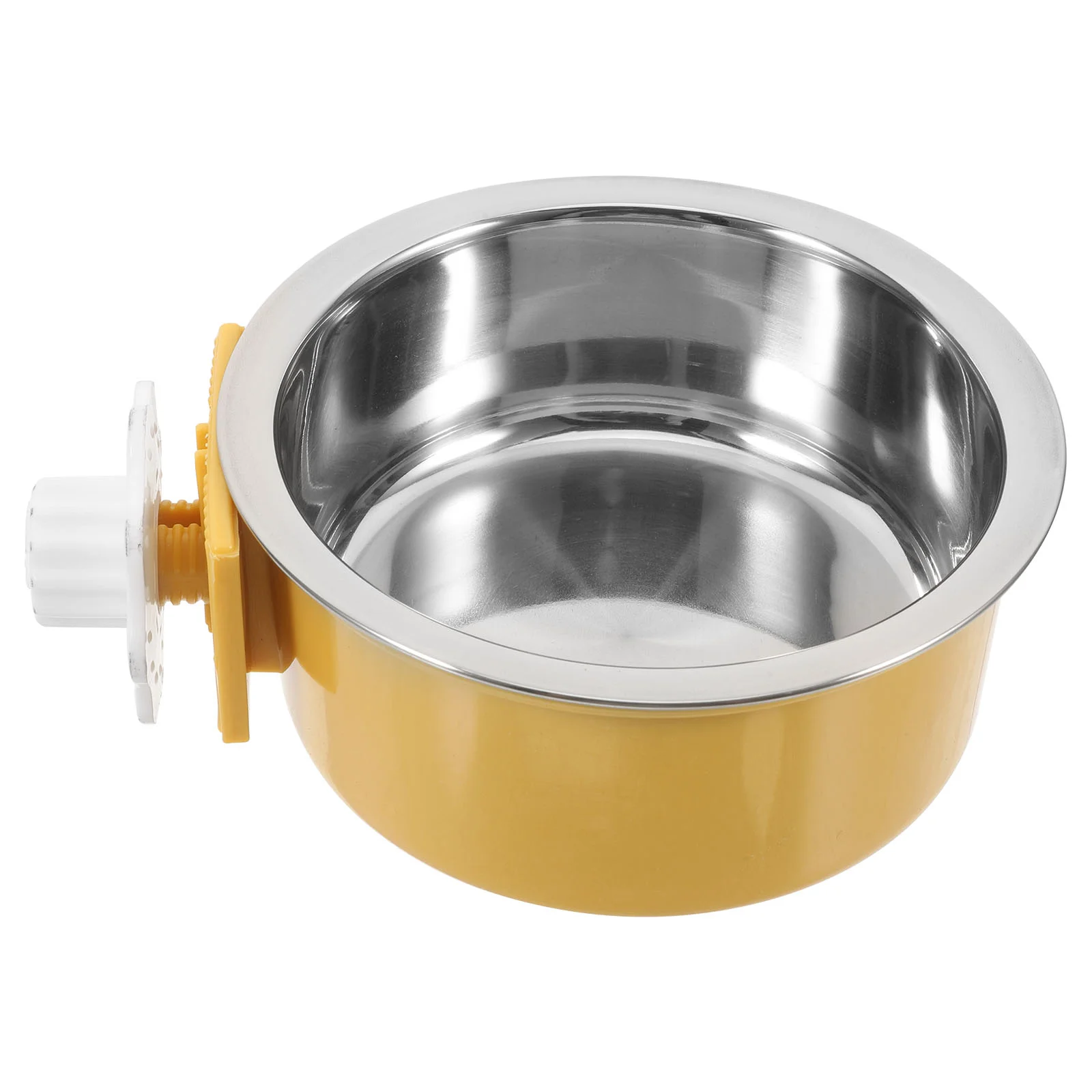 

Kennel Pet Dog Bowl Crate Feeding Rabbit Food Bowls Hanging for Yellow Bird Cage Feeders Water Bottle