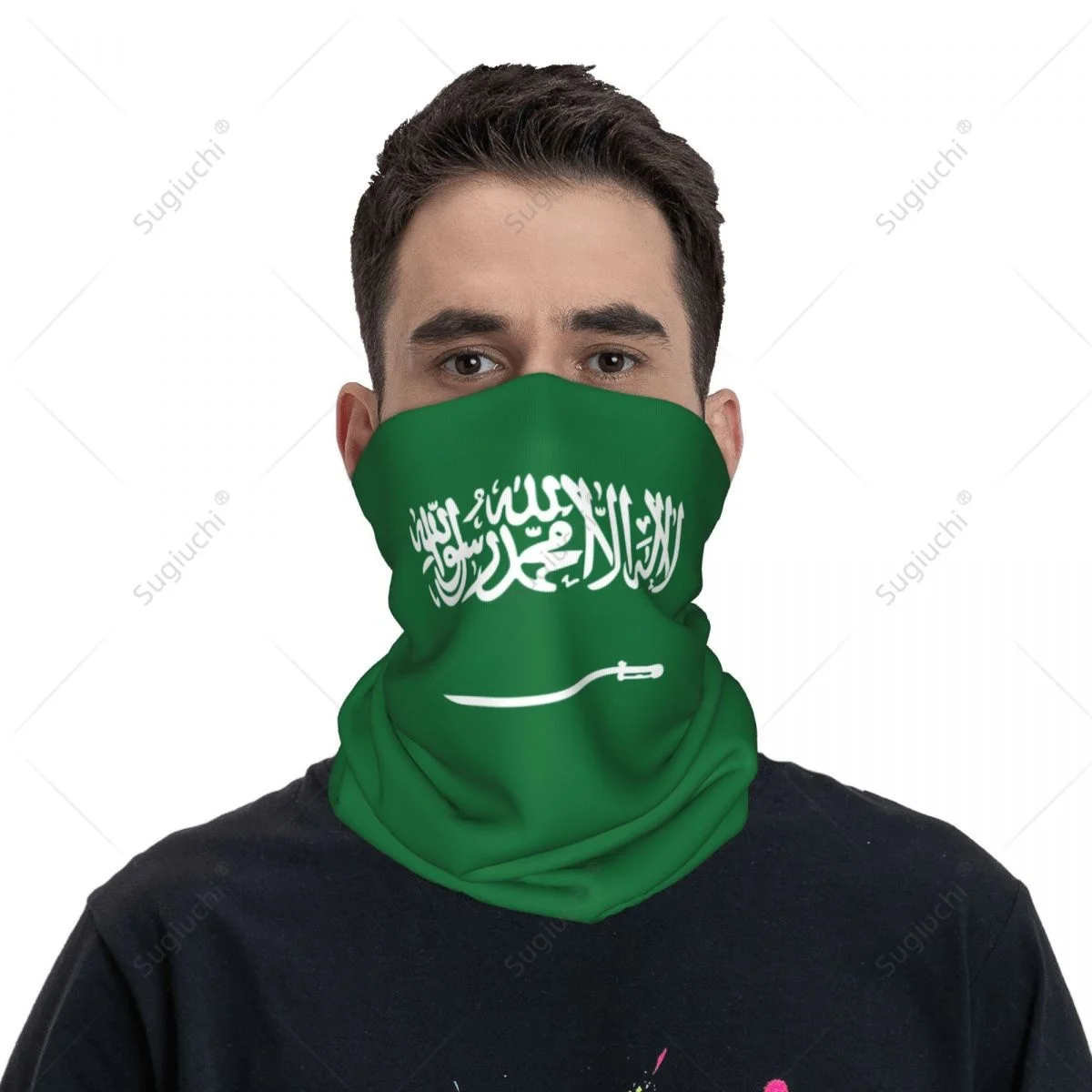 

Unisex Saudi Arabia Flag Neckerchief Scarf Neck Face Mask Scarves Neck Warmer Seamless Bandana Headwear Cycling Hiking