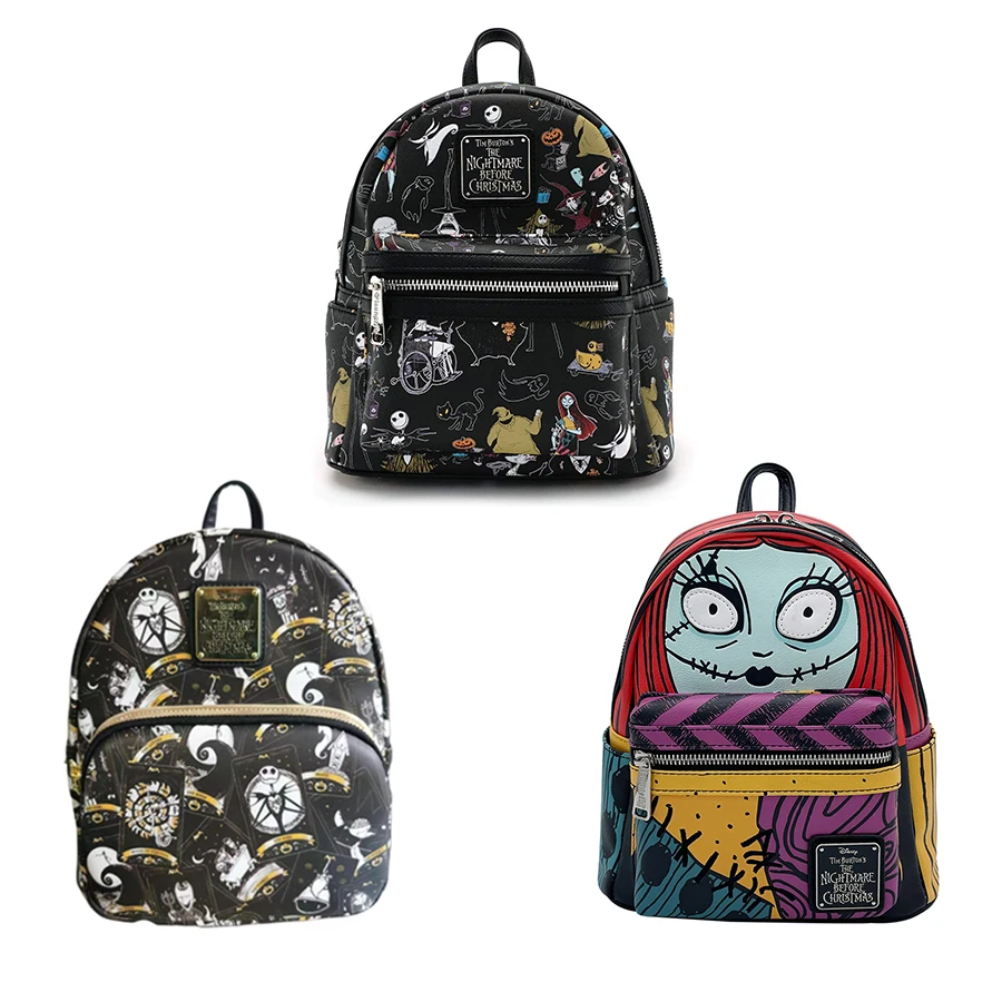 Disney The Nightmare Before Christmas Backpack Cartoon Jack Sally Cosplay Womens Unicorn Dinosaur Christmas Bag Gifts