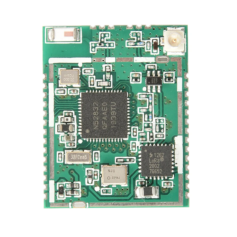 MKL62BA Lora Module NRF52832/Semtech Sx1262 Chipsets Built-in TCXO LoRa Range Up To 10km PCBA OEM CE/FCC Certified