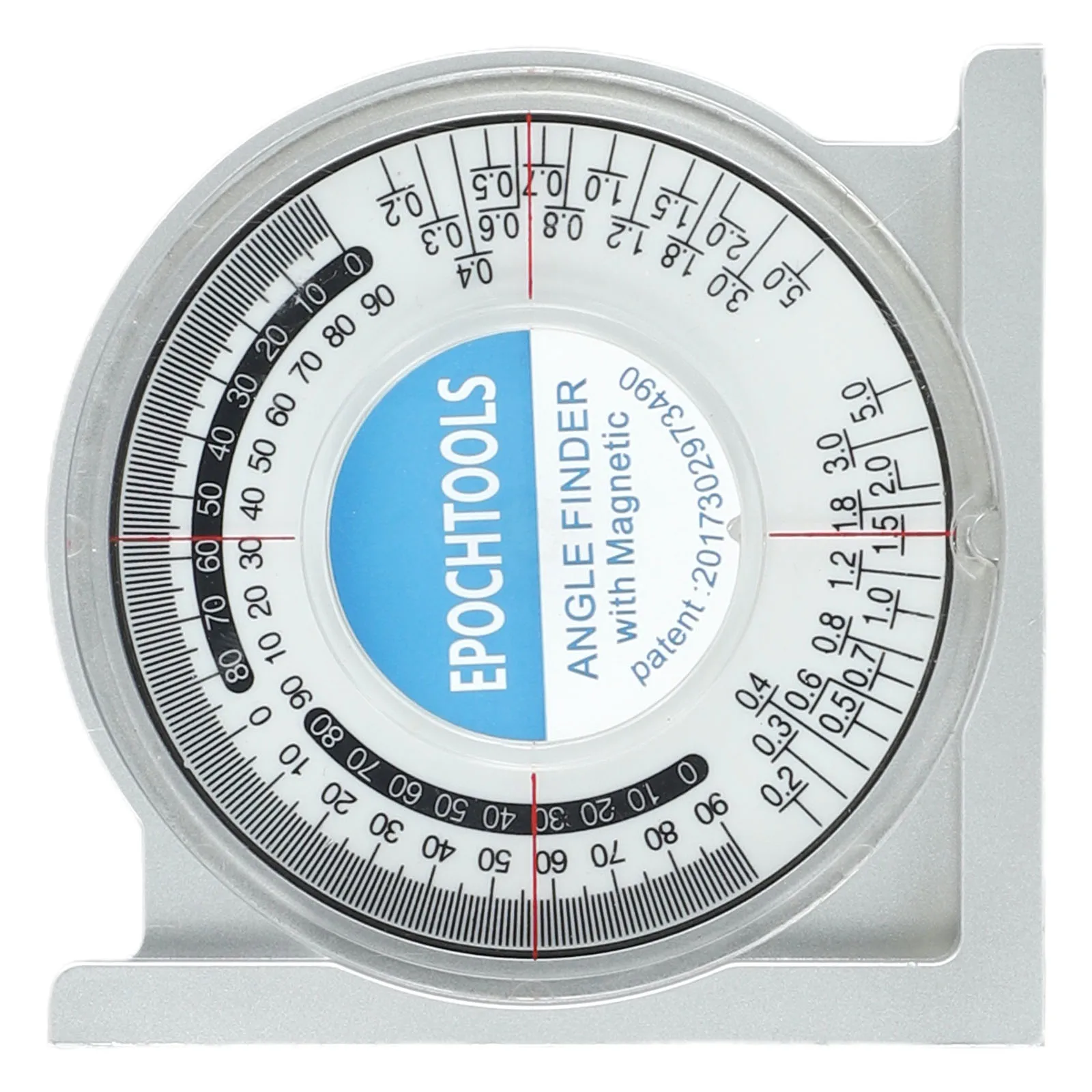 

Meter Slope Level Tools Measuring Tool Slope 100g 95x95x30mm Acrylic Magnetic Portable Protractor Level Silver