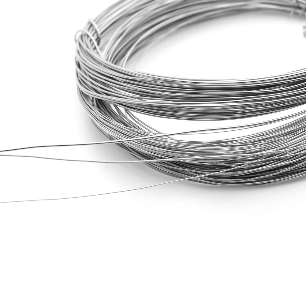 10Meters 0.2-2mm 304 Stainless Steel Soft Wire Single Wire Necklace Beading Wire DIY Craft Jewelry Making Finding Accessoires