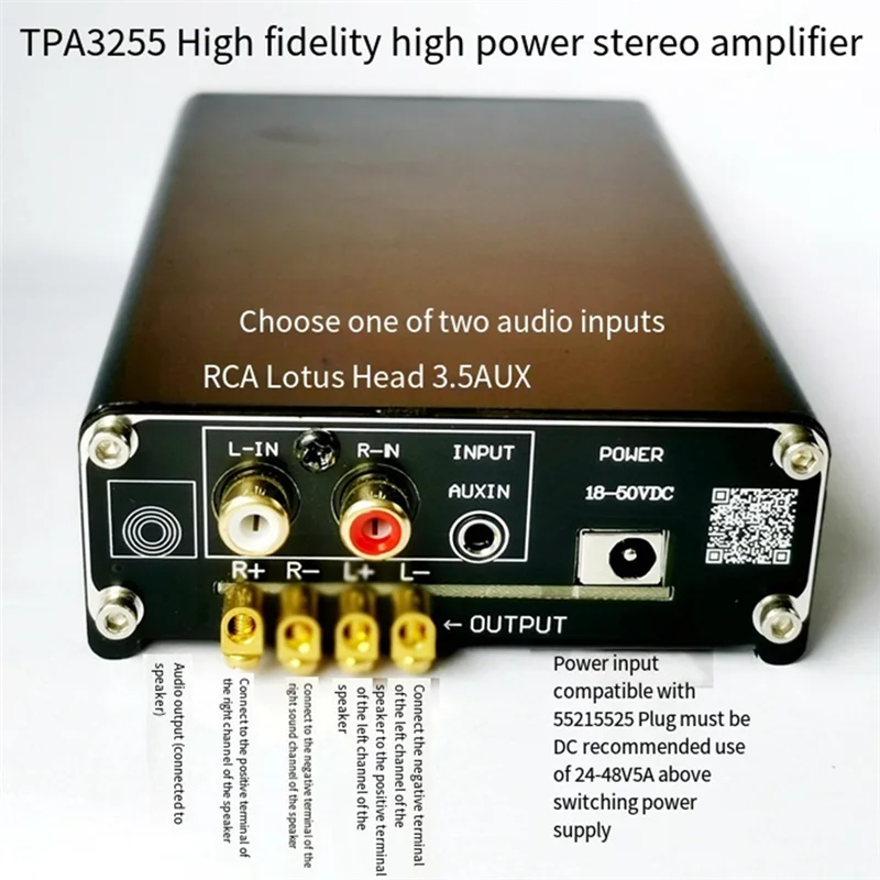 Upgrade TPA3255 Fever-Grade HIFI Digital Power Amplifier Board 300Wx2 Dual-Channel High-Power Audio Amplifier Module-POS