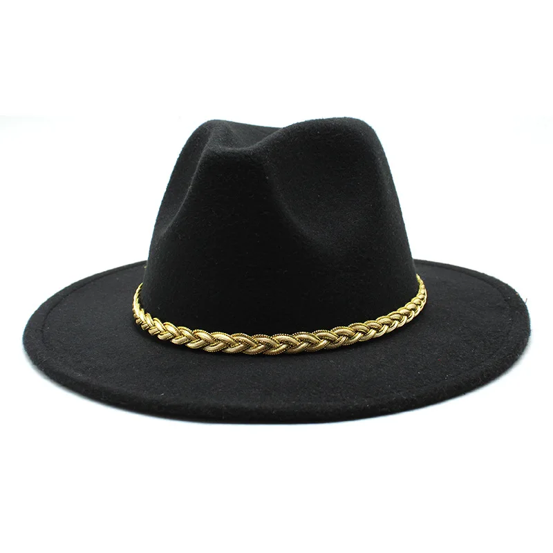 

New Autumn And Winter Flat Brim Camel Top Hat Men's And Women's Casual Black All-match European And American Round Face Suitable