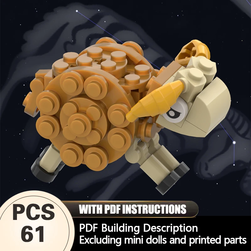 

Creators Animal Series Model MOC Building Bricks Aries Zodiac Sheep Modular Technology Gifts Holiday Assemble Children Toys Suit