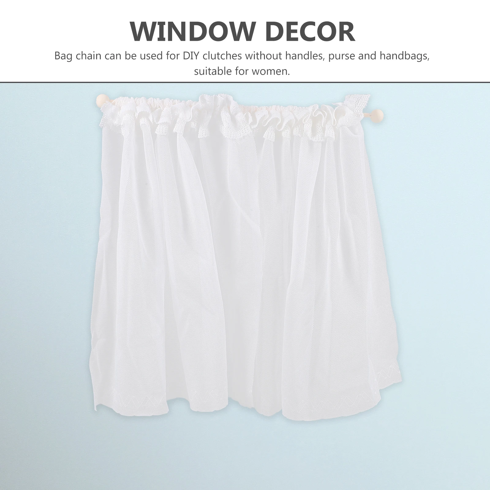 

2 Pcs Miniature House Curtains Accessory Dollhouse Trim Window Delicate Lace for Cloth Collection Ornament Valance