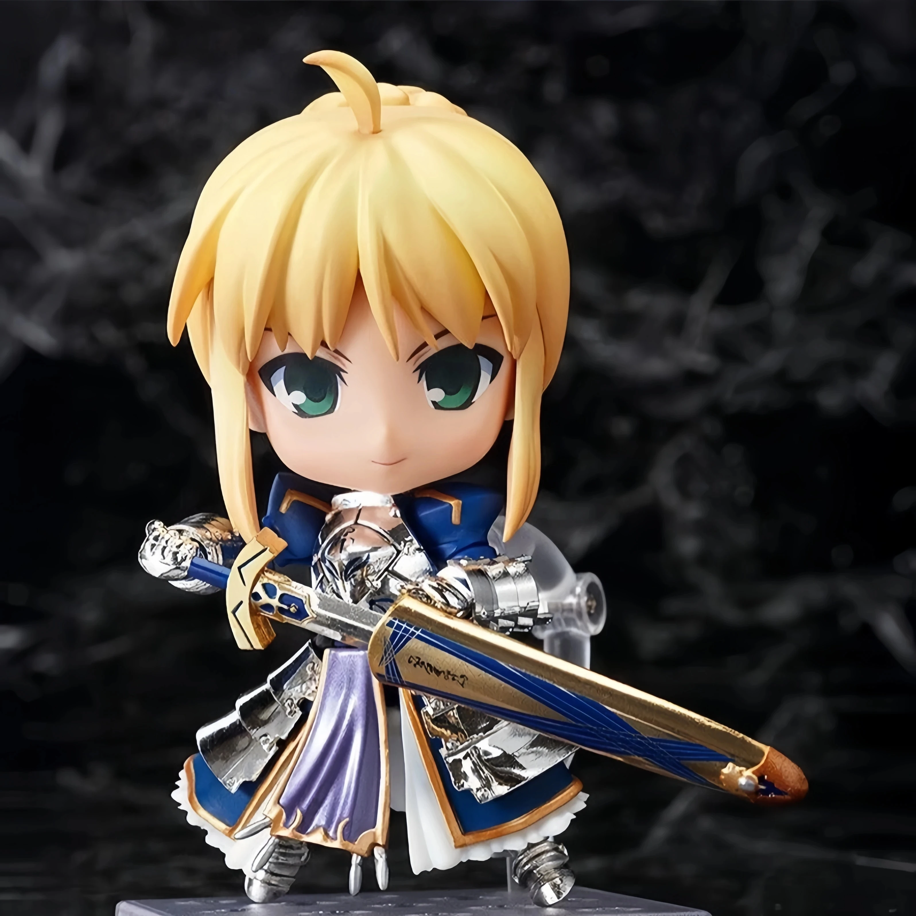 Fate Stay Night Action Figures Altria Pendragon King Arthur Cute Q Version Anime Figure Collect Decoratio Figurine Toy Gift